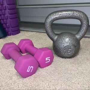 Cast Iron Kettlebell, Dumbbells